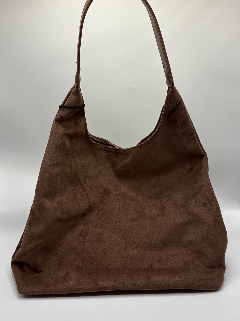 Hello 3am USA Classic Faux Brown Suede Shoulder Bag - Everyday Tote